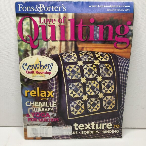 Fons & Porters Love of Quilting Magazine January February 2005 Cowboy Quilt - Picture 1 of 10